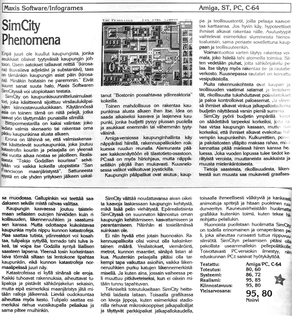 SimCity Phenomena
